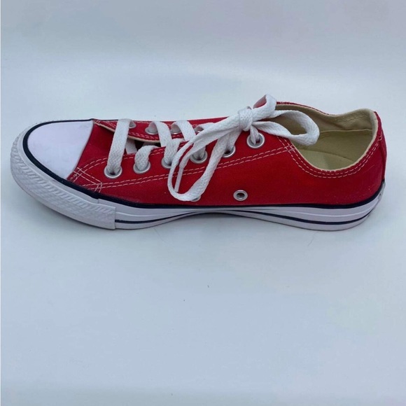 Red Converse Chuck Taylors All-Star Low Top Canvas Sneakers Unisex M(4) F(6) - Picture 10 of 16